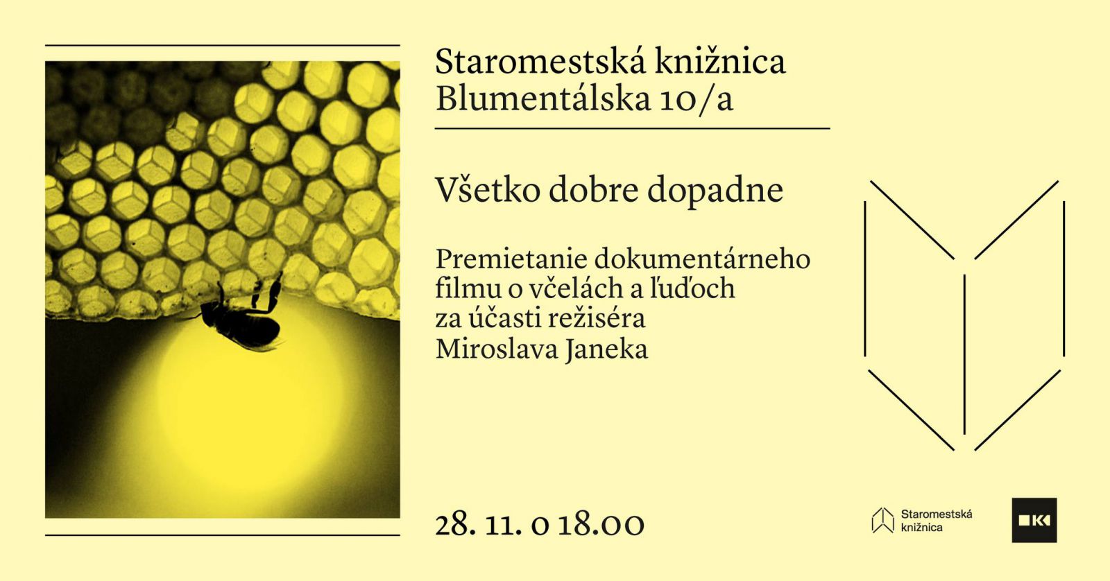 Premietanie dokumentárneho filmu Všetko dobre dopadne za účasti režiséra Miroslava Janeka - 28.11. o 18.00 na Blumentálskej 10/a