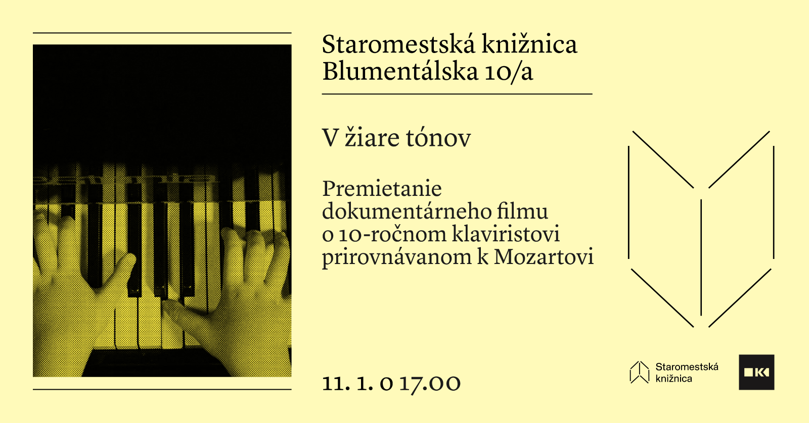 Premietanie dokumentárneho filmu V žiare tónov - 11. 1. o 17.00 v Staromestskej knižnici
